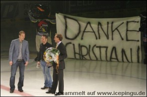 Der Abschied ... Christian Ehrhoff muß zurück. Danke. 
