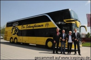 Der neue Bus. Schick.