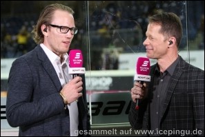 Christian Ehrhoff, Olympia-Silber Gewinner und ewiger Held als Gesprächspartner bei Magenta Sport zu Besuch. 