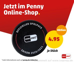 Im Penny Online Shop gibt es für kurze Zeit Pucks. 