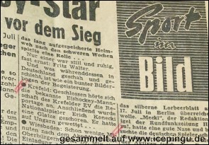 Da Erich Konecki bei der WM 1954 auf Ungarn gewettet hatte, wurde ihm eine Glatze geschoren. Wettschulden sind Ehrenschulden. ;o)