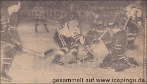 Zu Gast in Krefeld im Zuge des Europa-Cups. Ein Hin- und Rückspiel der New York Rangers und der Boston Bruins.