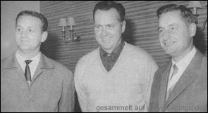 Die Verantwortlichen des KEV : 1. Vorsitzende Beckmann, Trainer Lorne Trottier und Eishockey-Obmann Hegger.