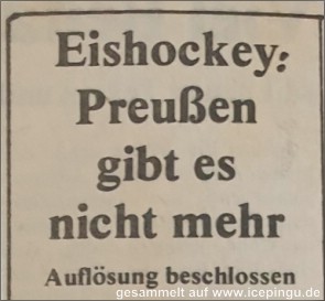 Die Entscheidung ist gefallen. Die Preussen sind Geschichte. 