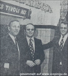 Die Brüder Münstermann und der neue Hallenmanager Albert Starck. 