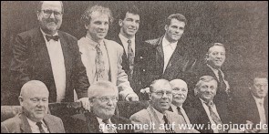 Die Meister von 1952 zu Besuch in der Rheinlandhalle und hier beim Empfang im Rathaus. 