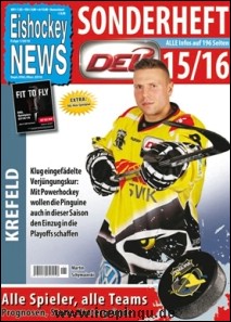 Eishockey News Sonderheft - Vorschau auf die DEL Saison 2015/16. Das Besondere: Eigenes Cover für jeden Verein. 15/16