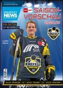 Eishockey News Sonderheft - Vorschau auf die DEL Saison 2020/21. Das Besondere: Eigenes Cover für jeden Verein. 20/21
