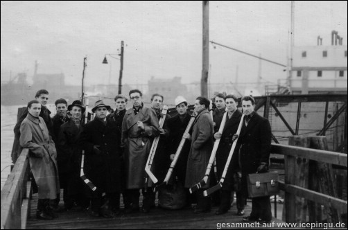 1949 Landungsbrücken Hamburger Hafen.