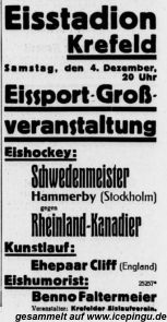 Anzeige "Niederrheinsiche Volkszeitung" vom 04.12.1937.