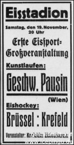 Anzeige "Niederrheinische Volkszeitung" vom 19.11.1938.