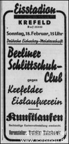 Anzeige "Niederrheinische Volkszeitung" vom 13.02.1940.