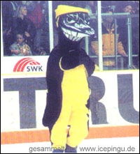 Saison 1999/2000 Das neue KEVin-Maskottchen.