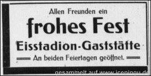 Anzeige "Niederrheinische Volkszeitung" vom 25.12.1938.