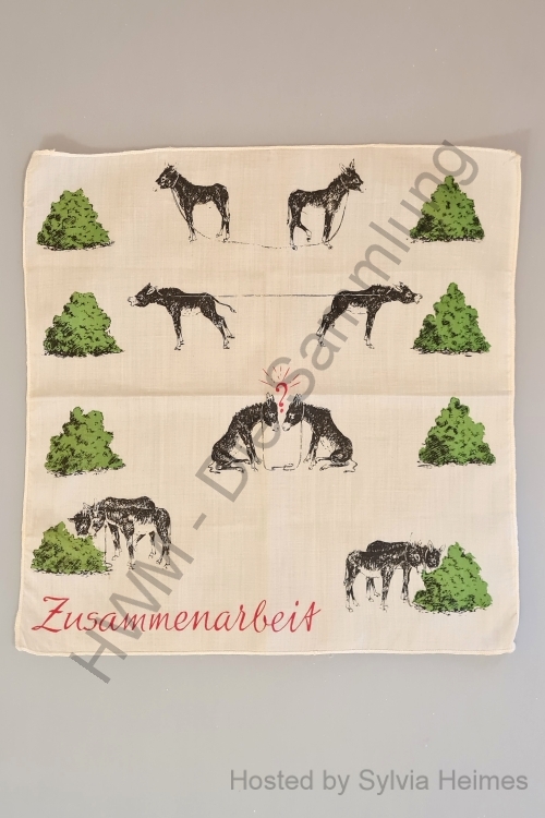 Seidentuch Esel