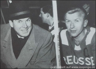 Trainer Trottier und Rudi Czech.