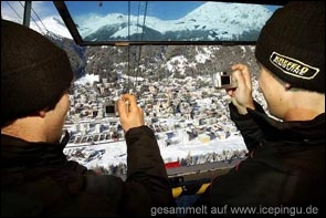 Paul Dyck und Robert Guillet auf dem Weg zur Ischalp.