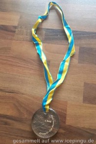 Die Medaille für den fünften Platz.