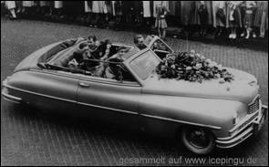 Mit Münstermanns Packard beim Sängerfest im Sommer 1952.