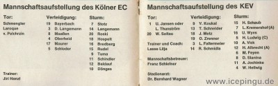 Heft / Programm Saison 73/74