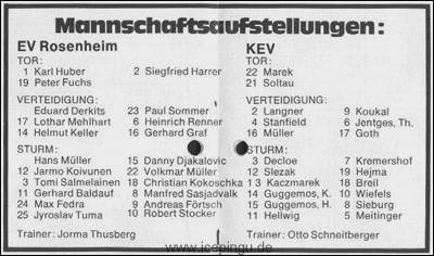 Heft / Programm Saison 77/78