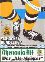 Heft / Programm Saison 77/78