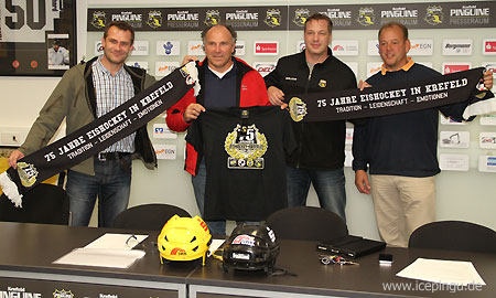 75 Jahre Eissport in Krefeld Pressekonferenz.