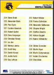 Checkliste Krefeld Pinguine 