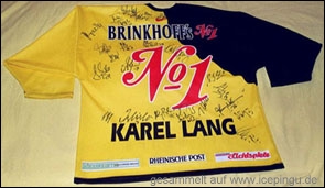 Karel Lang Abschieds-Trikot